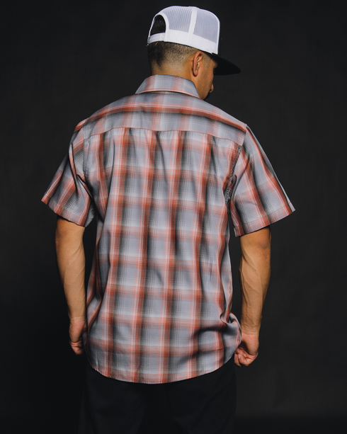 DRAGSTRIP BAMBOO SHORT SLEEVE BUTTON UP - MENS